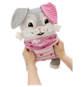 Kuscheltier Hase mit Wendefunktion 30x20