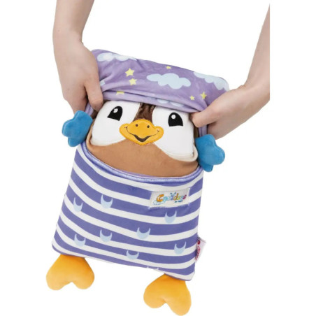 Kuscheltier Eule mit Wendefunktion 30x20