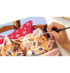 Ravenburger 28342 Malen nach Zahlen Zwei Schmusekätzchen Malen nach Zahlen Serie