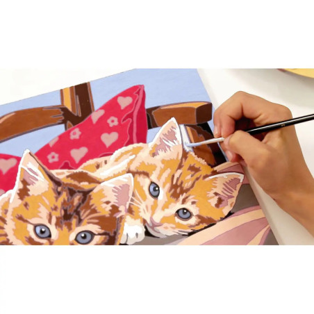 Ravenburger 28342 Malen nach Zahlen Zwei Schmusekätzchen Malen nach Zahlen Serie