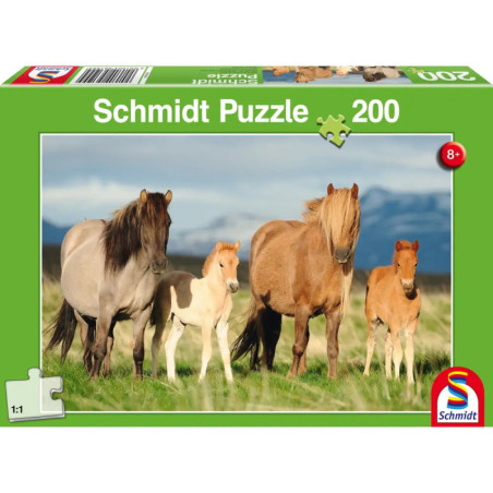 Schmidt Spiele Pferdefamilie, Kinderpuzzle 200 Teile Schmidt Spiele Pferdefamilie, Kinderpuzzle 200 Teile