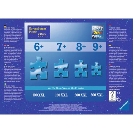 Ravenburger 13673 Puzzle Magische Begegnung 100/200 Teile XXL