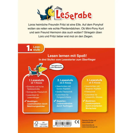 Ravensburger 36504 Leserabe - 1. Lesestufe: Lara und die freche Elfe. Auf dem Ponyhof Erstlesetitel
