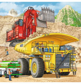 Ravensburger 080120 Kinderpuzzle Große Maschinen 3 x 49 Teile