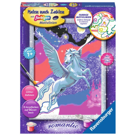 Ravenburger 28641 Malen nach Zahlen Stolzer Pegasus Malen nach Zahlen Serie Roma