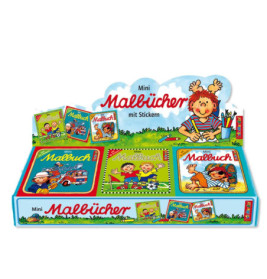 Mini-Malbücher mit Stickern i