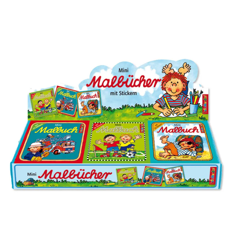 Mini-Malbücher mit Stickern i