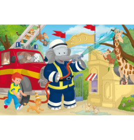 Kinderpuzzle Benjamin Blümchen, Im Einsatz, 3 x 48 Teile