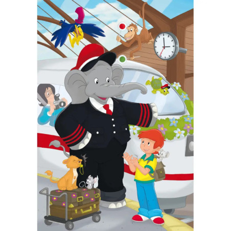 Kinderpuzzle Benjamin Blümchen, Im Einsatz, 3 x 48 Teile Kinderpuzzle Benjamin Blümchen, Im Einsatz, 3 x 48 Teile