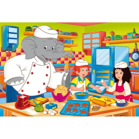 Kinderpuzzle Benjamin Blümchen, Im Einsatz, 3 x 48 Teile Kinderpuzzle Benjamin Blümchen, Im Einsatz, 3 x 48 Teile