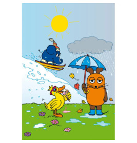 Schmidt Spiele Kinderpuzzle Viel Spaß mit der Maus, 3x48 Teile