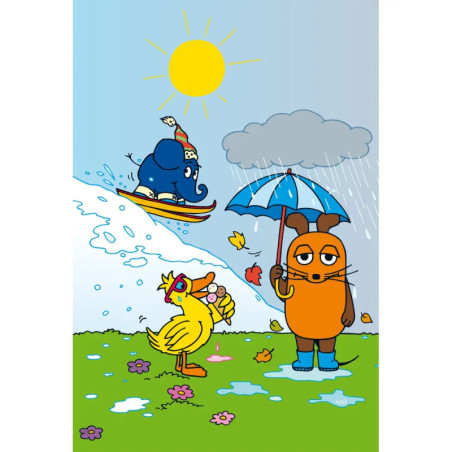 Schmidt Spiele Kinderpuzzle Viel Spaß mit der Maus, 3x48 Teile