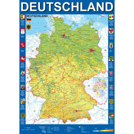 Schmidt Spiele Puzzle Standard 1.000 Teile, Deutschlandkarte