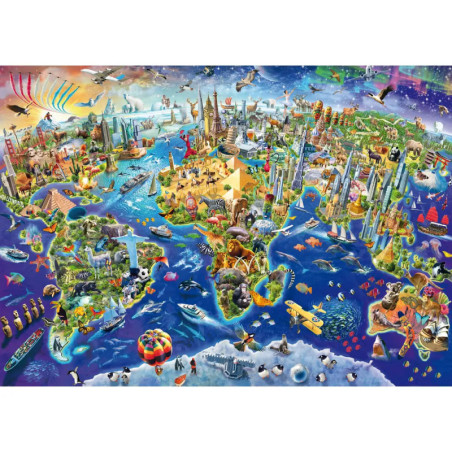 Schmidt Spiele Puzzle Standard 1.000 Teile, Entdecke unsere Welt Schmidt Spiele Puzzle Standard 1.000 Teile, Entdecke unsere Welt