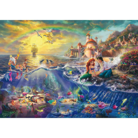 Puzzle Thomas Kinkade 1.000 Teile, Disney Kleine Meerjungfrau, Arielle
