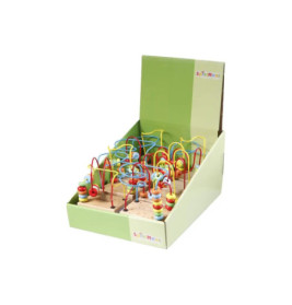 SpielMaus Holz Motorikschleife klein, 12 cm, sortiert