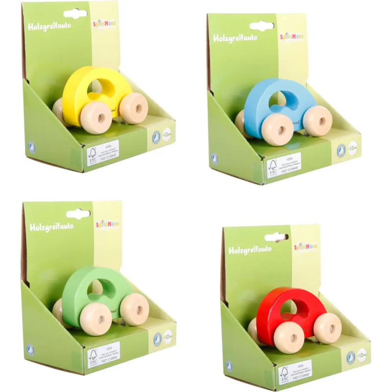 SpielMaus Holz Holzauto, 4-fach sortiert SpielMaus Holz Holzauto, 4-fach sortiert