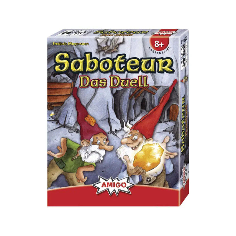 Cover von Saboteur: Das Duell mit zwei sich um ein großes Goldnugget streitenden Zwergen.