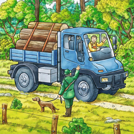 Ravensburger 93885  Puzzle Große Landmaschinen 3 x 49 Teile