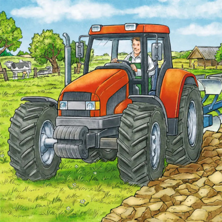 Ravensburger 93885  Puzzle Große Landmaschinen 3 x 49 Teile