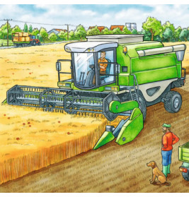 Ravensburger 93885  Puzzle Große Landmaschinen 3 x 49 Teile