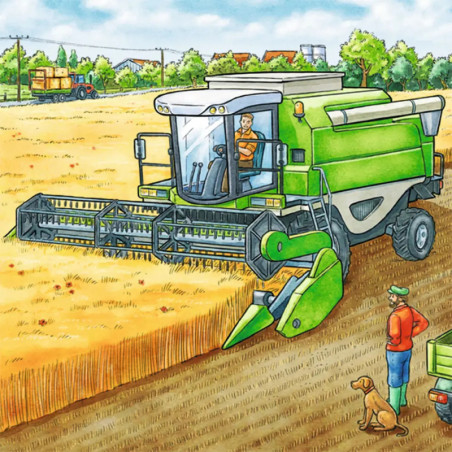 Ravensburger 93885  Puzzle Große Landmaschinen 3 x 49 Teile