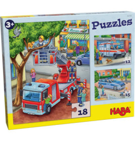 HABA Puzzles Polizei, Feuerwehr & Co.