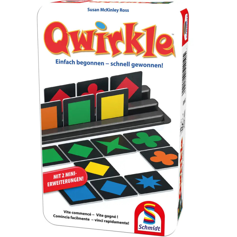 Schmidt Spiele Qwirkle Bring-mich-Mit-Spiel in der Metalldose
