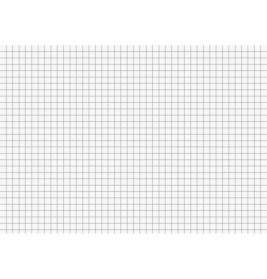 Weiße Millimeterpapierfläche mit gleichmäßig verteilten, feinen grauen Linien und kleinen Quadraten.