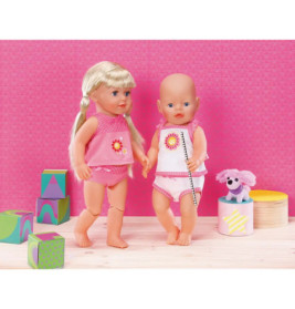 Zapf BABY born® Kleider Kollektion Dolly Moda Unterwäsche, Größe 38-46cm
