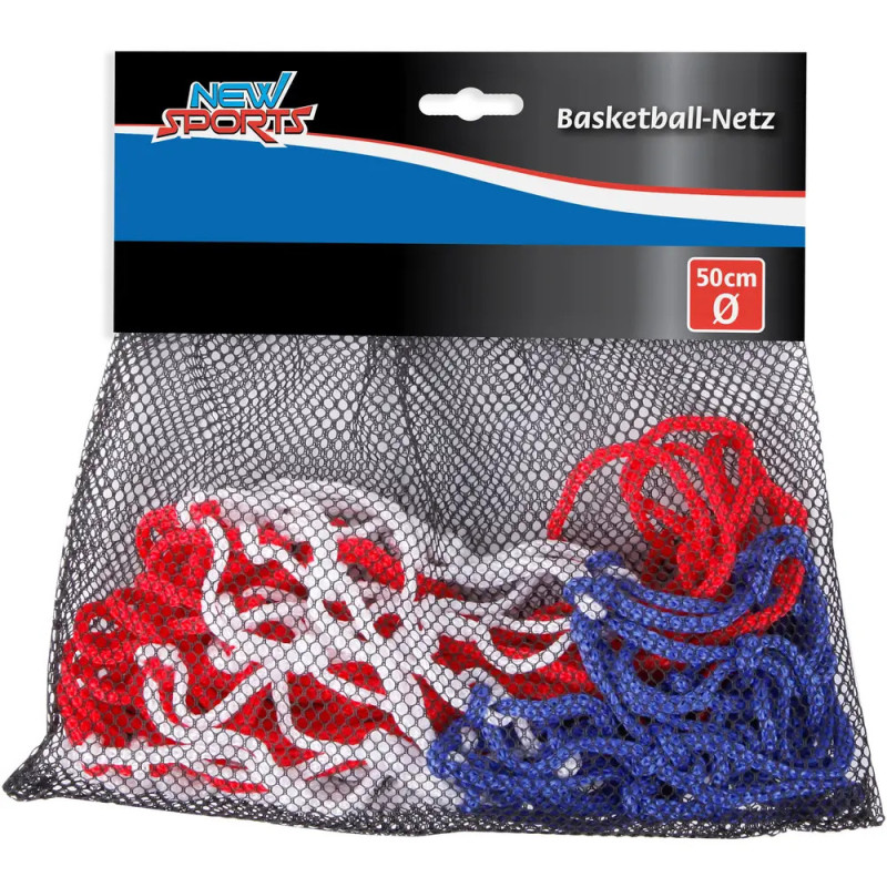 New Sports Basketball-Netz bunt, 45 cm
