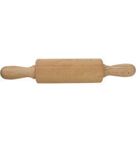 SpielMaus Holz Nudelholz klein für Kinder, ca. 21 cm