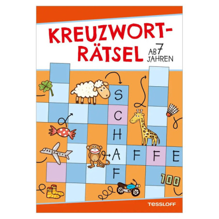 Kreuzworträtsel ab 7 Jahren (Rot/Schaf)