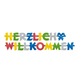 Partykette Herzlich Willkommen 200 x 11 cm