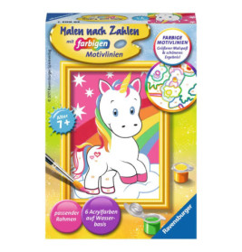 Ravenburger 29603 Malen nach Zahlen Süßes Einhorn Malen nach Zahlen Serie F