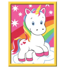 Ravenburger 29603 Malen nach Zahlen Süßes Einhorn Malen nach Zahlen Serie F