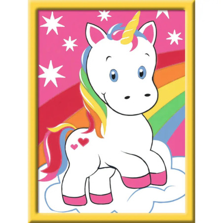 Ravenburger 29603 Malen nach Zahlen Süßes Einhorn Malen nach Zahlen Serie F