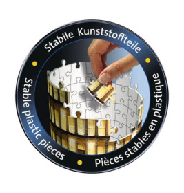 Ravensburger 125159 Puzzle: 3D Pisaturm bei Nacht 216 Teile