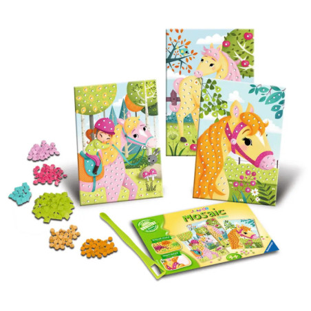Ravensburger 183418 Mosaic Junior 4+: Horses