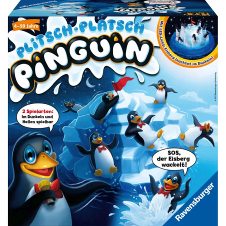 Ravenburger 21325 Plitsch - Platsch Pinguin Lustige Kinderspiele Lustige Kinders