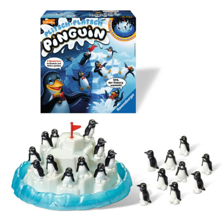 Ravenburger 21325 Plitsch - Platsch Pinguin Lustige Kinderspiele Lustige Kinders