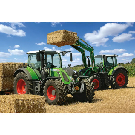 Schmidt Spiele Puzzle Fendt 724 Vario, Fendt 716 Vario mit Frontlader Cargo 4x85, 100 Teile