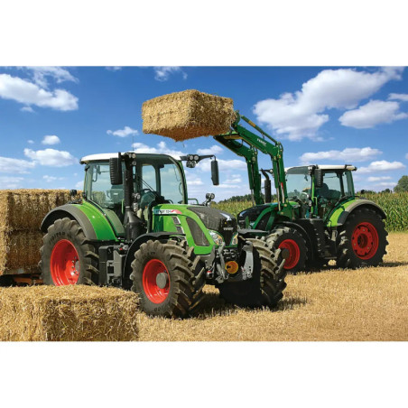Schmidt Spiele Puzzle Fendt 724 Vario, Fendt 716 Vario mit Frontlader Cargo 4x85, 100 Teile