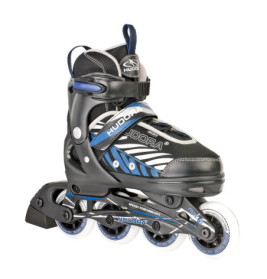 Hudora Kinderinliner Leon, Größe 33 - 36, schwarz/blau