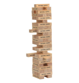 Natural Games Wackel-Turm mit 60 Spielsteine