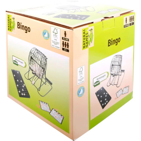 Natural Games Bingo mit Metallkorb