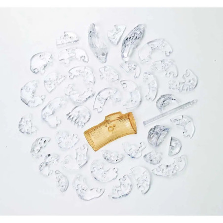 3D Crystal Puzzle - Eule Transparent 42 Teile