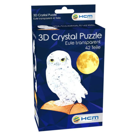 3D Crystal Puzzle - Eule Transparent 42 Teile