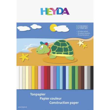 Tonpapier Block 24x34cm 130g 25 Blatt Tonpapier Block 24x34cm 130g 25 Blatt