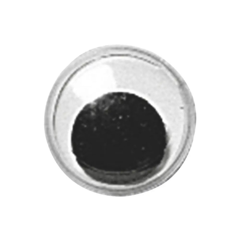 Wackelaugen, 10 mm, schwarz/weiss